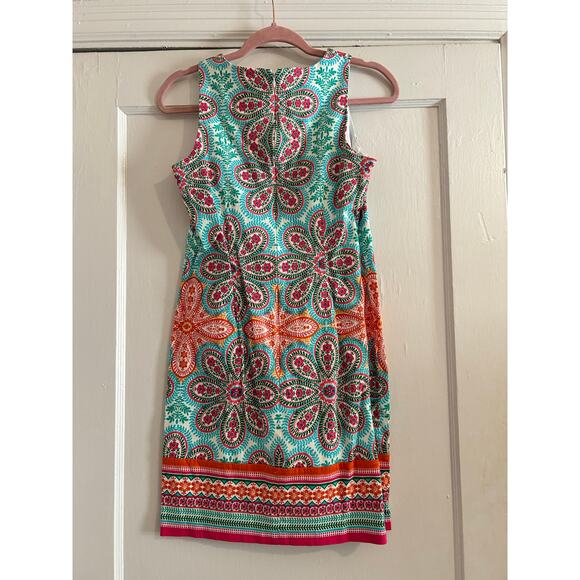 London Style Paisley Shift Dress - Size 4 - Picture 12 of 14